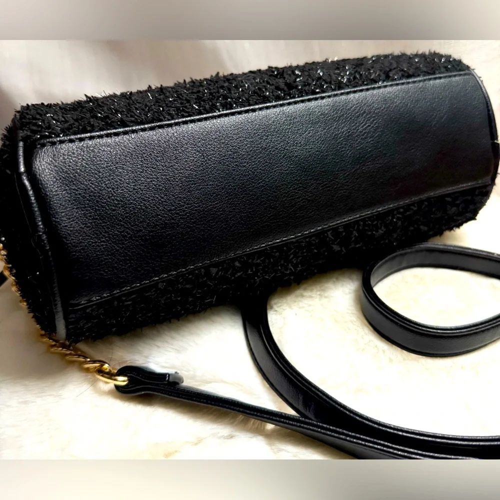NEW Juicy Couture Black Roll Crossbody Bag